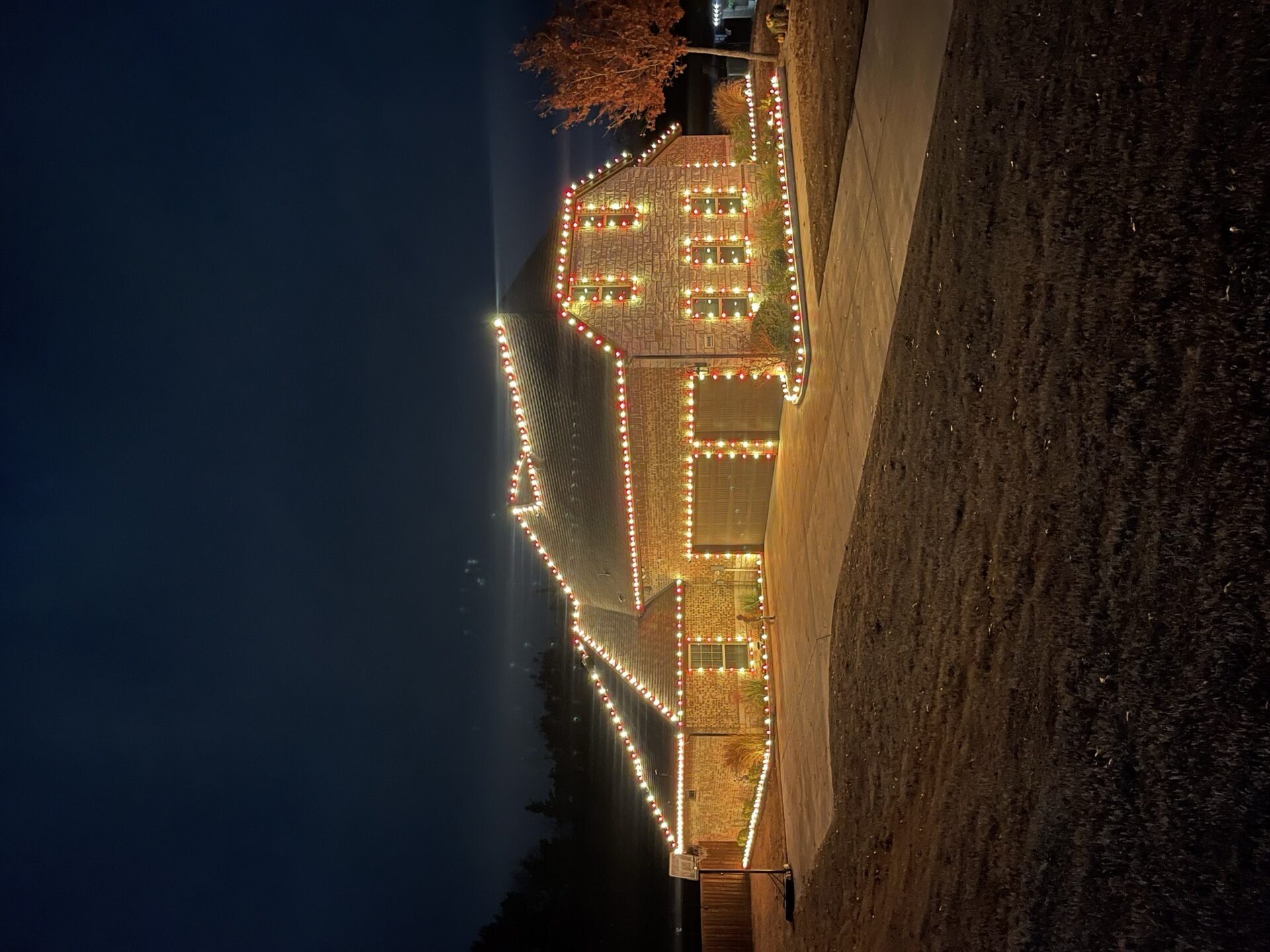 Christmas light installation in Melissa TX by All Seasons Lawn Care