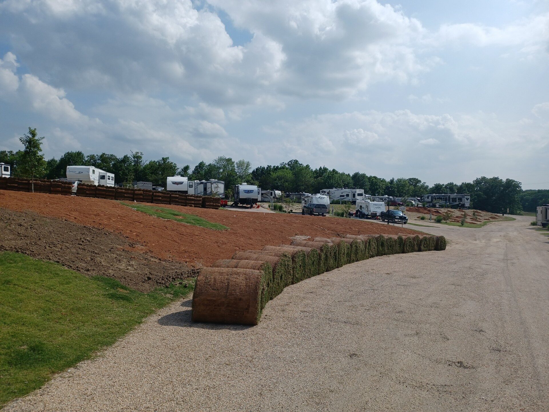 sod rolls ready for installation North Texas - All Seasons Lawn Care